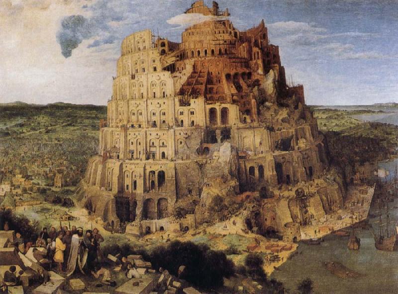 BRUEGHEL, Pieter the Younger The Tower of Babel France oil painting art